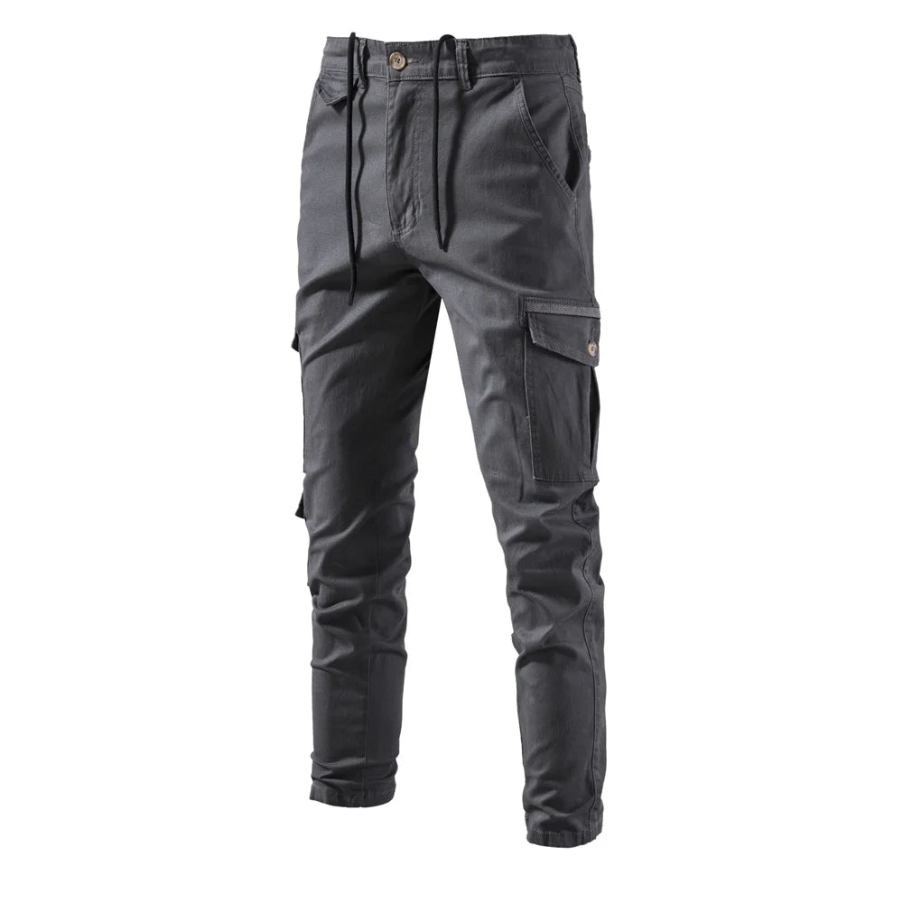 Cotton Men's Cargo Trousers High Quality Casual Pants