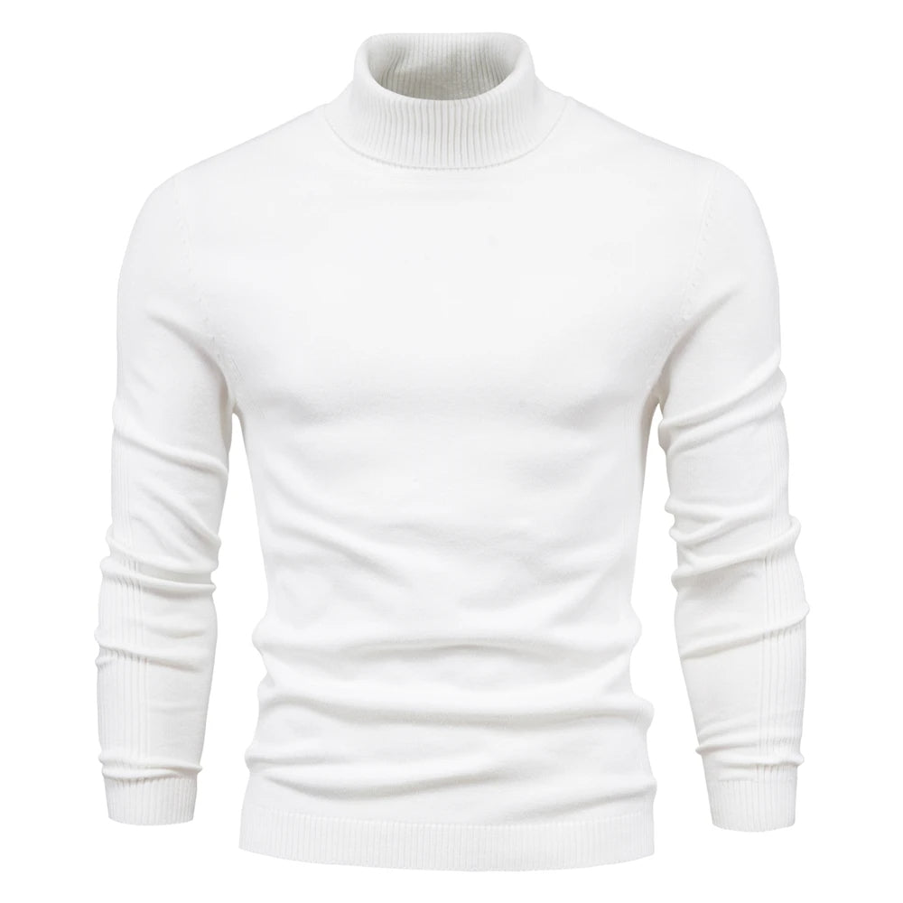 Winter Turtleneck Thick Mens Sweater shirt Casual Turtle Neck