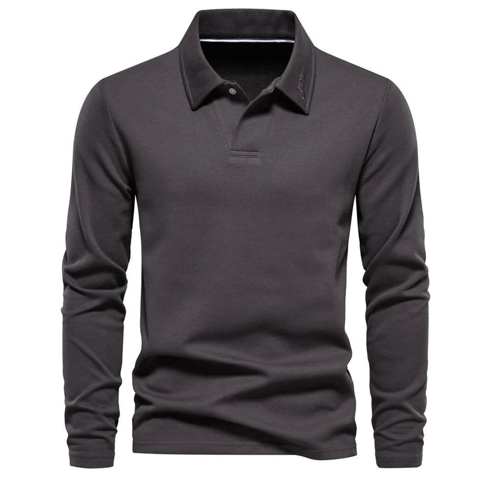 Polo Shirt for Men Fashion Neck Turn Down Collar Mens Casual