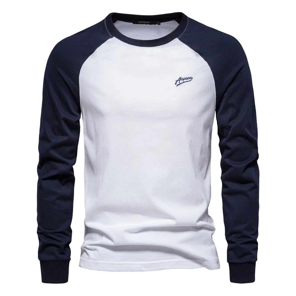 Men's Cotton Long Sleeve O-neck Sweat shirt