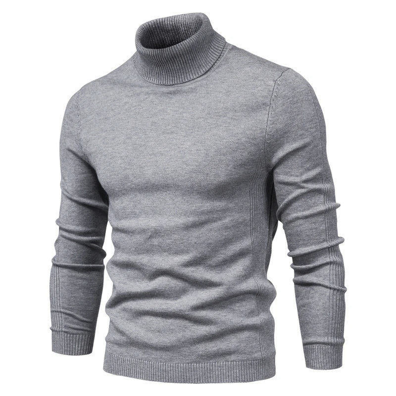 Winter Turtleneck Thick Mens Sweater shirt Casual Turtle Neck